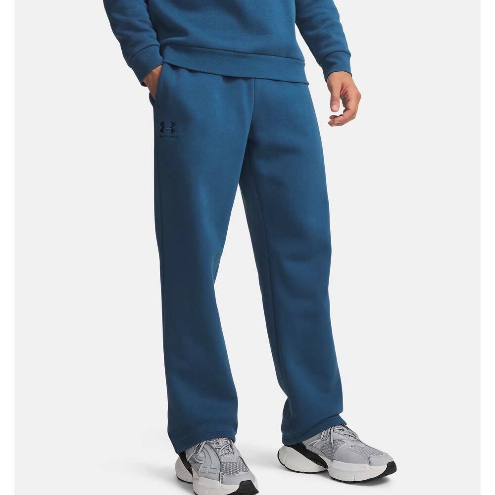 NWT Under Armour Men's UA Icon Fleece Pants in Wham Blue size Medium